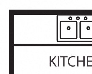 One Bedroom + Den Enclave one bedroom apartment 2A with den 2D floor plan